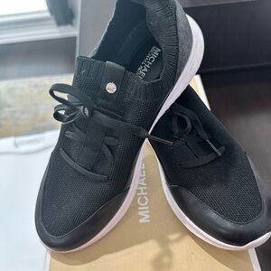 Michael Kors Black Knit Women's Sneakers